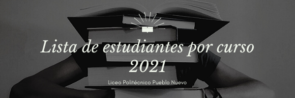 Lista de estudiantes 2021